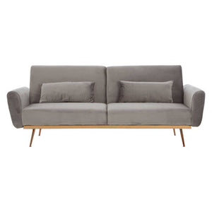 Hatton Grey Velvet Sofa Bed