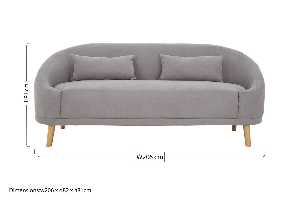 Holland Grey Linen Sofa