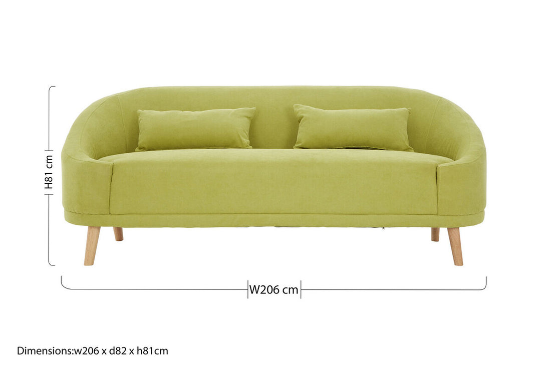 Green Linen Sofa, Holland