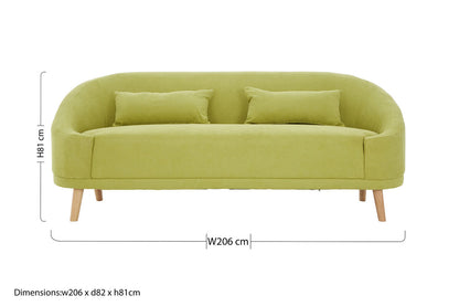 Holland Green Linen Sofa