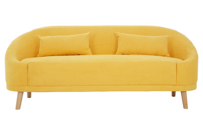 Holland Yellow Linen Sofa