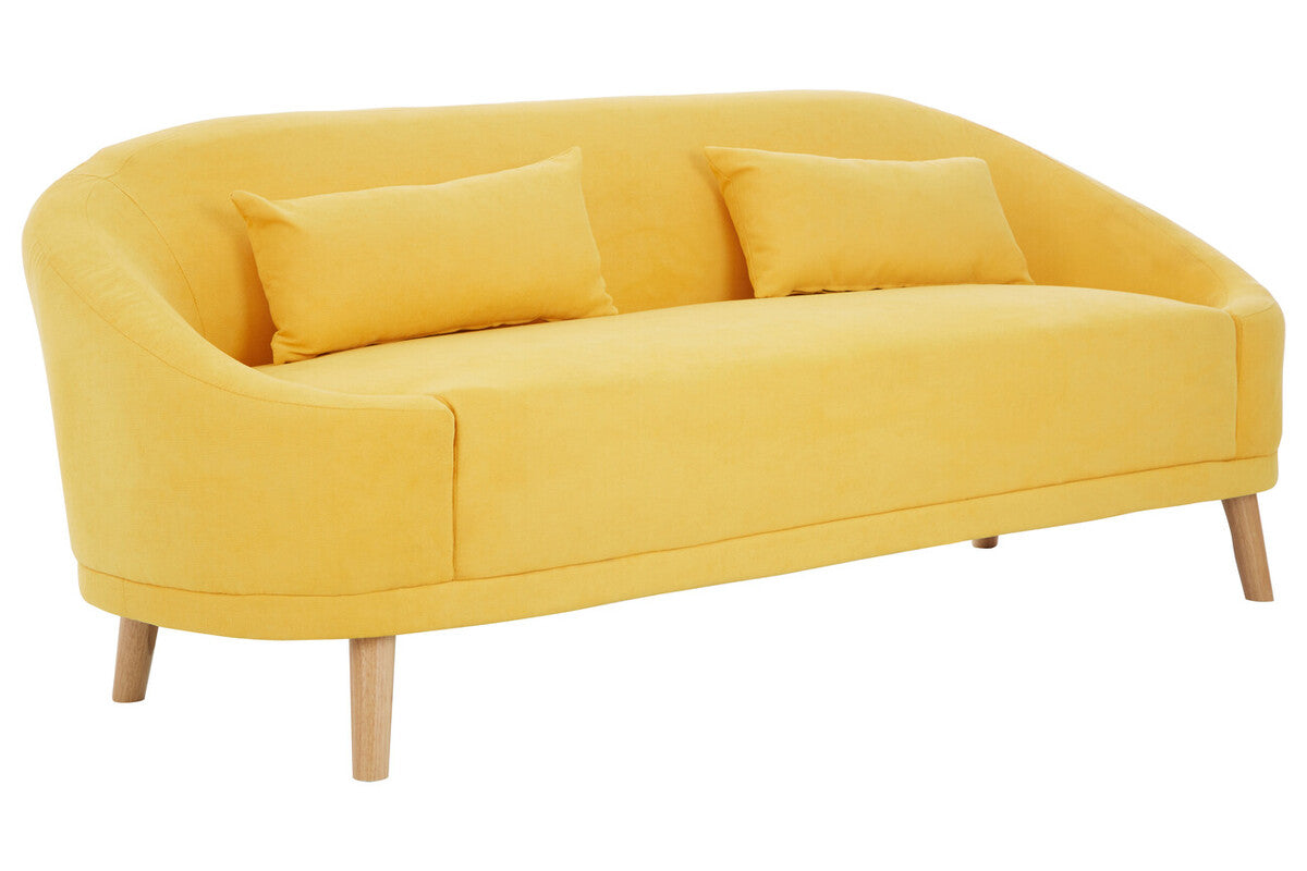 Holland Yellow Linen Sofa