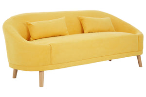 Holland Yellow Linen Sofa