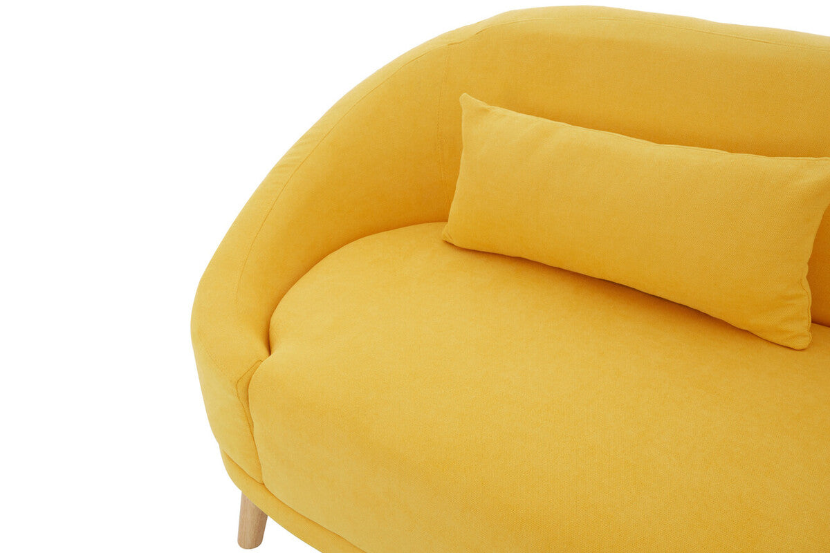 Holland Yellow Linen Sofa