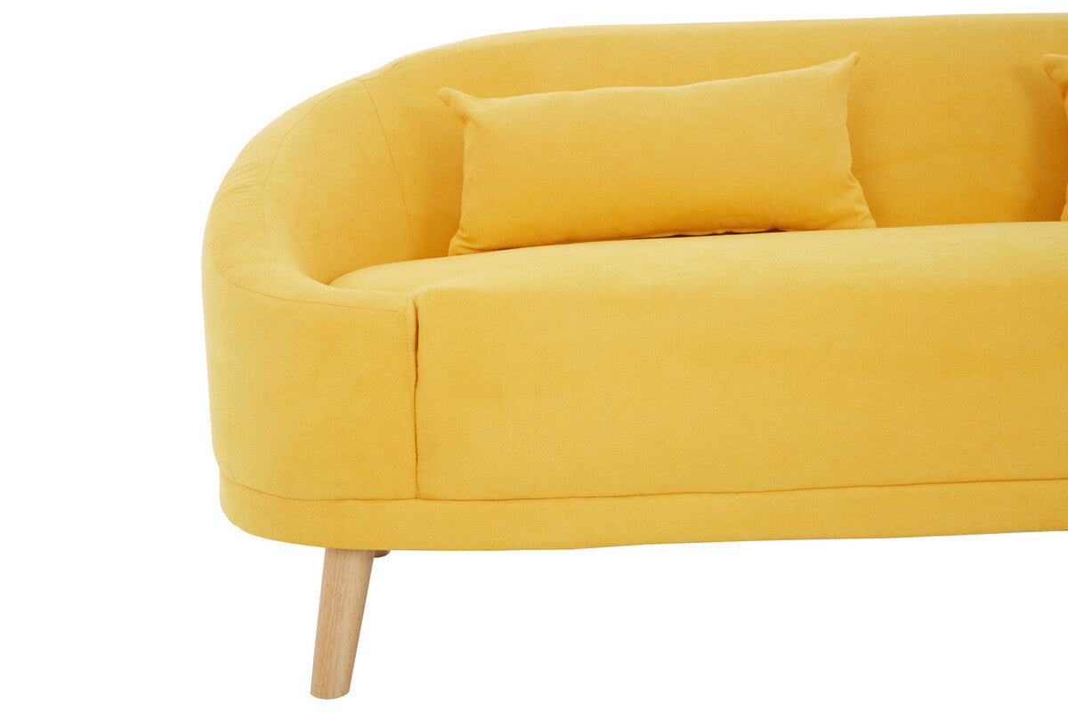 Holland Yellow Linen Sofa