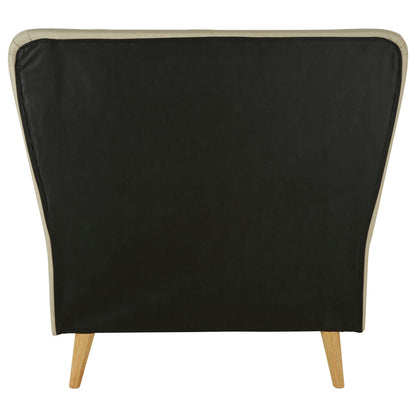 Scandinavian Beige Hopsack Fabric Single Bed - Image 4