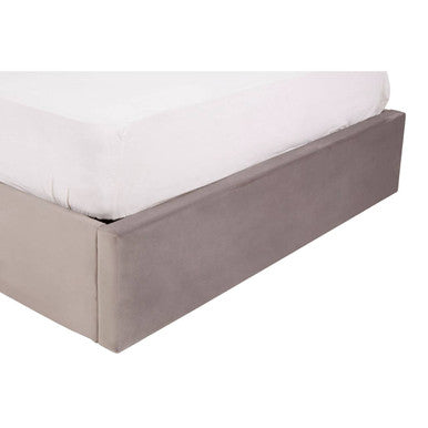 Hannah Grey Velvet Ottoman Bed Double - image 8