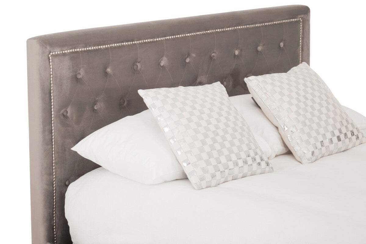 Hannah Grey Ottoman King Bed