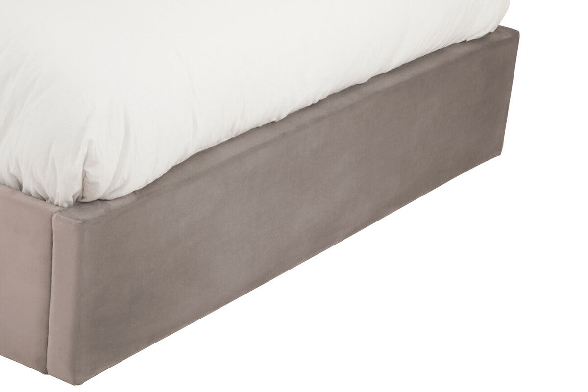 Hannah Grey Ottoman King Bed