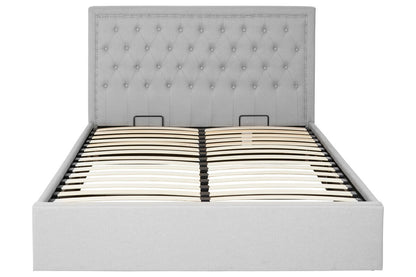 Hannah Light Grey King Size Ottoman Bed - Image 4
