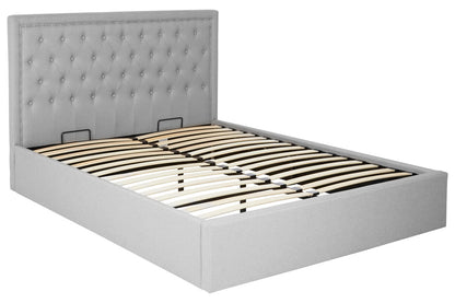 Hannah Light Grey King Size Ottoman Bed - Image 5