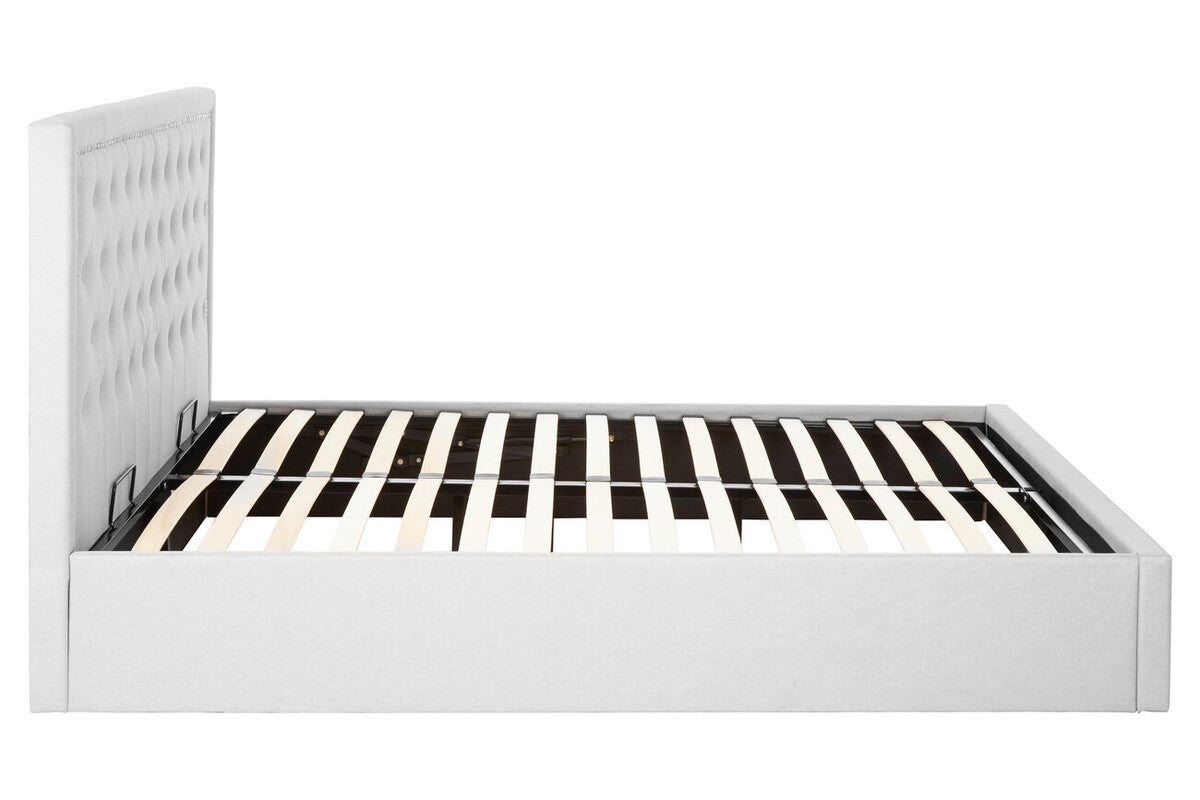 Hannah Light Grey King Size Ottoman Bed - Image 6