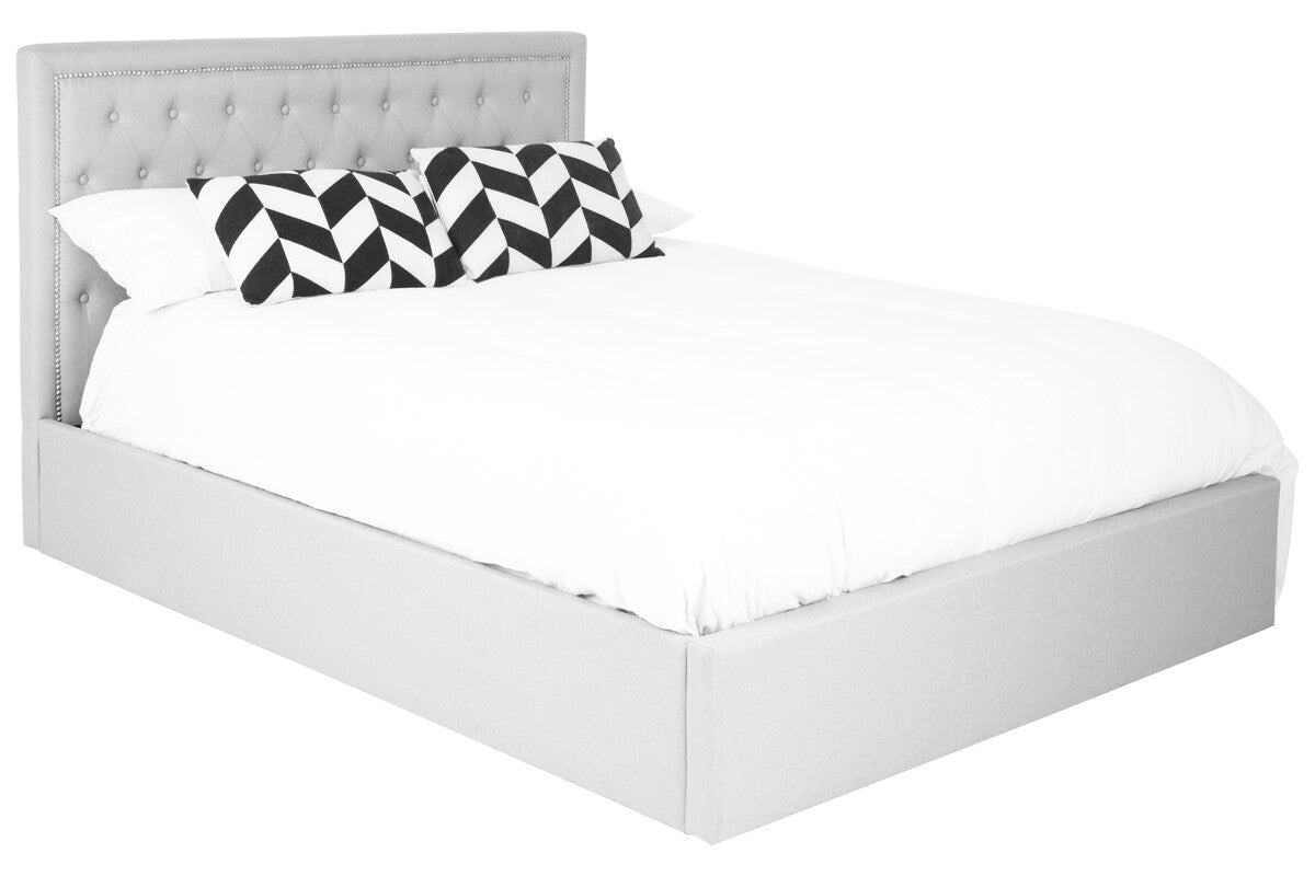 Hannah Light Grey King Size Ottoman Bed - Image 2