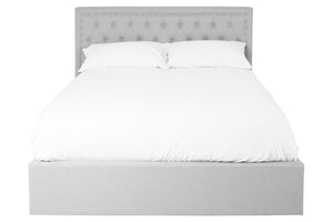 Hannah Light Grey King Size Ottoman Bed