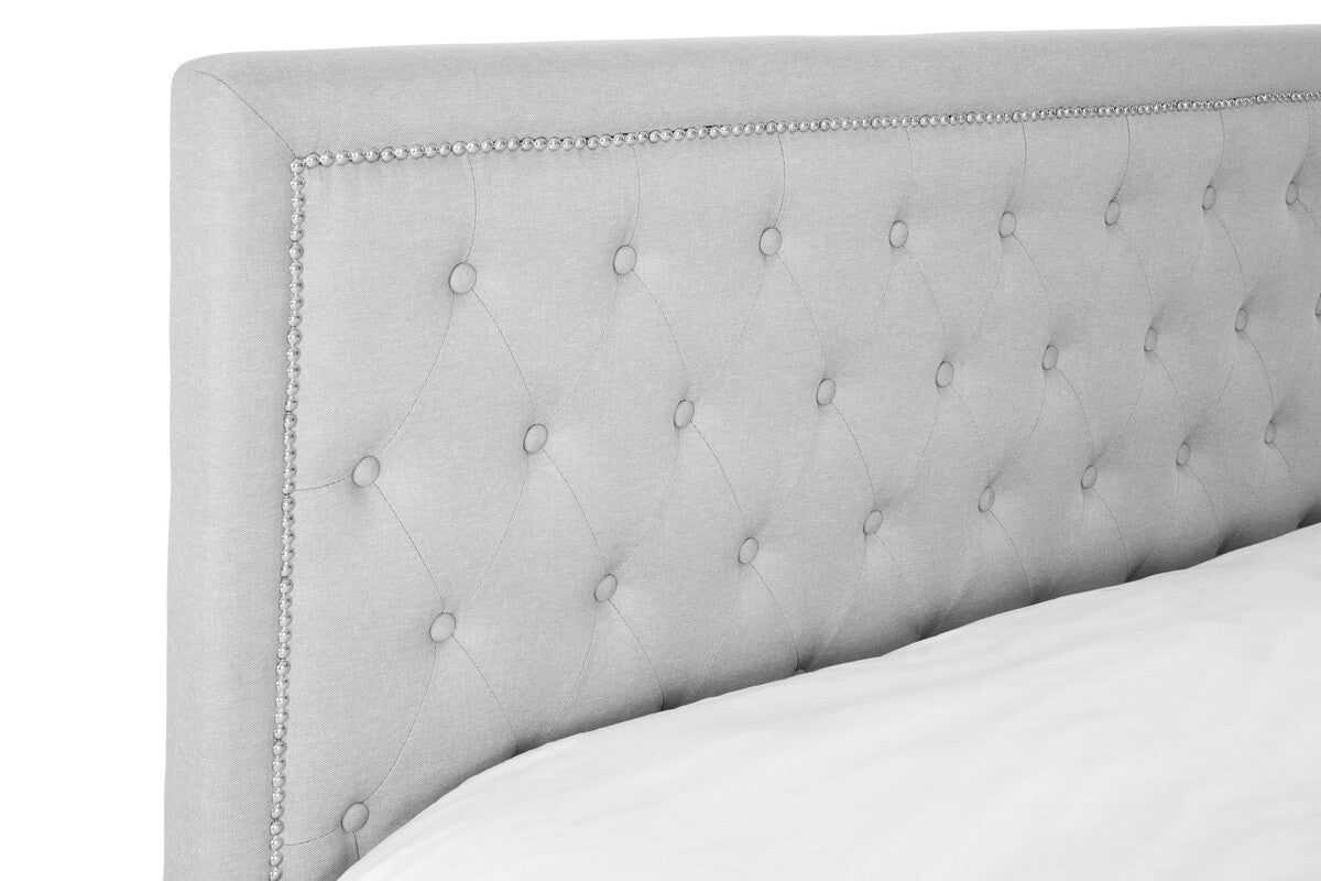 Hannah Light Grey King Size Ottoman Bed - Image 8