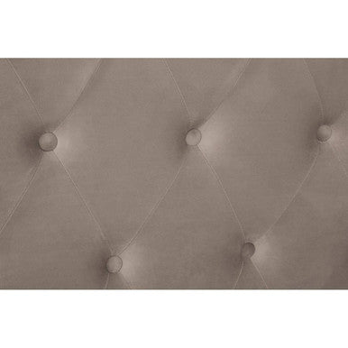 Edison Mink Velvet Ottoman Double Bed