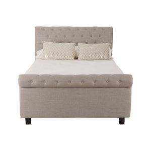 Orlando Light Grey Ottoman Double Bed