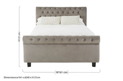 Orlando Grey Ottoman King Bed