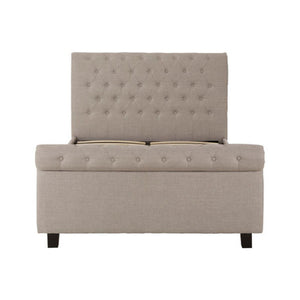 Orlando Light Grey Ottoman King Bed