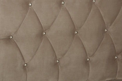 Josephine Mink Brushed Velvet Double Bed