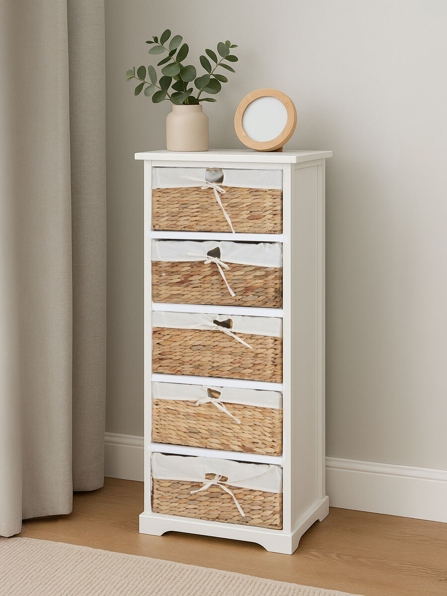Ashby 5 Seagrass Drawer Chest