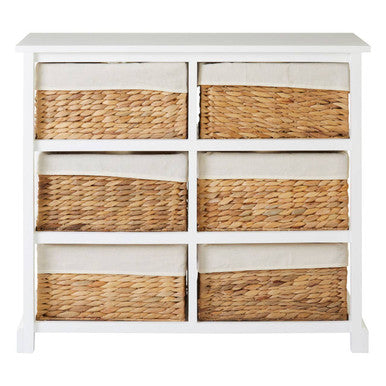 Ashby 6 Seagrass Drawer Chest.