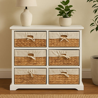 Ashby 6 Seagrass Drawer Chest