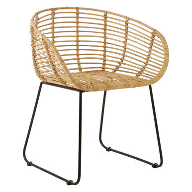 Lagom Natural Rattan Rounded Chair