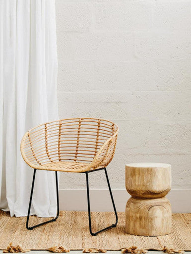 Lagom Natural Rattan Rounded Chair