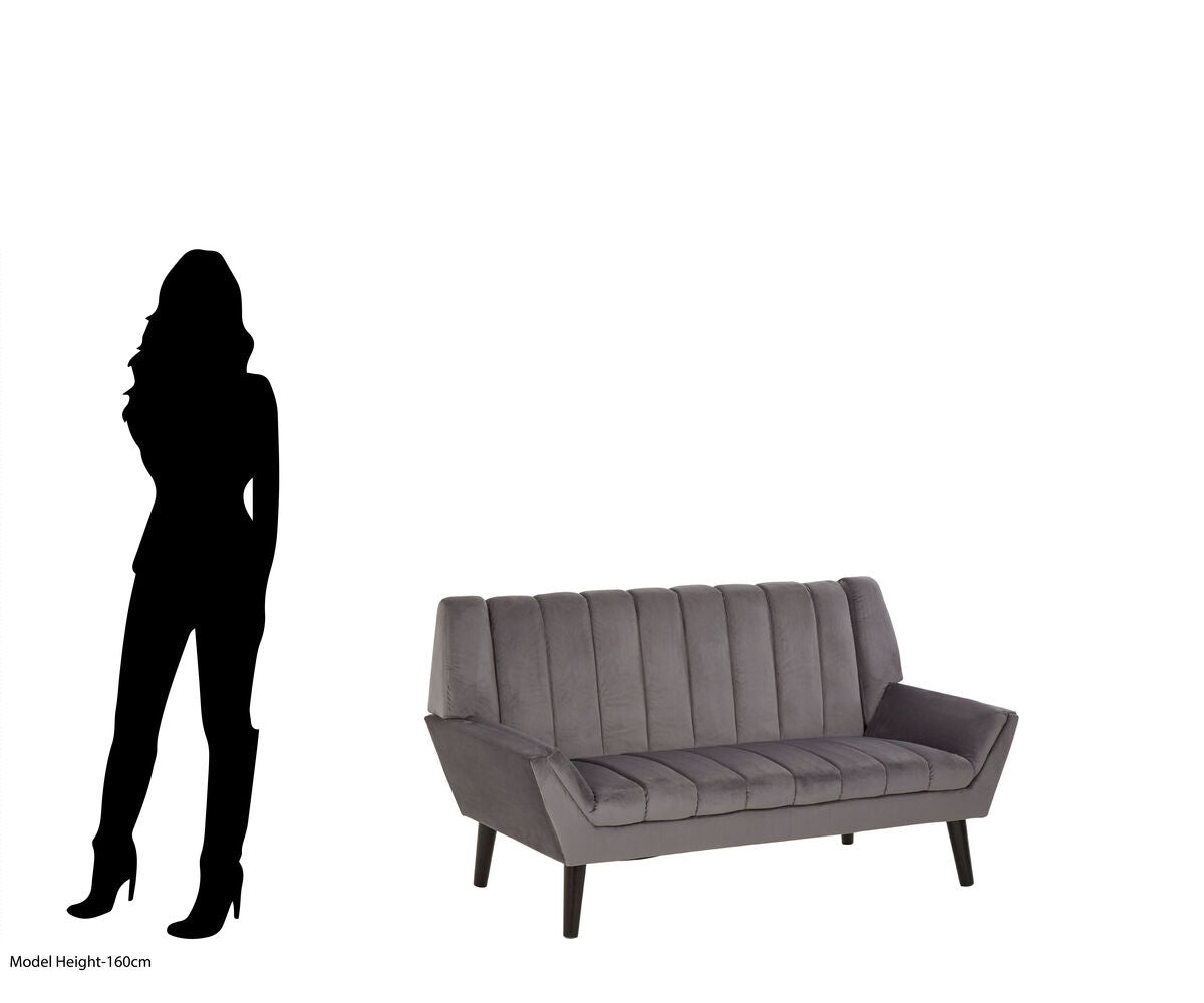 Savina 2 Seat Grey Sofa