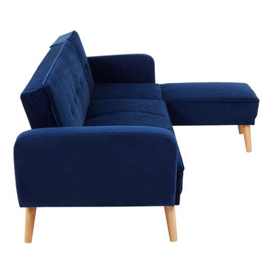 3 Seater Navy Sofa Bed, Serene