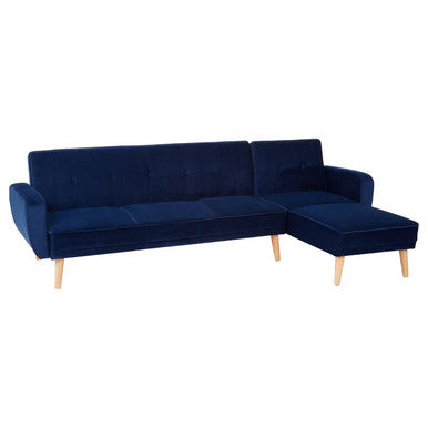 3 Seater Navy Sofa Bed, Serene