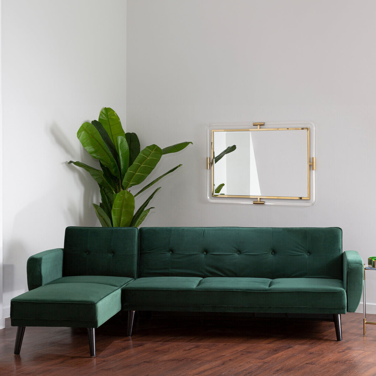 Serene 3 Seat Green Sofa Bed