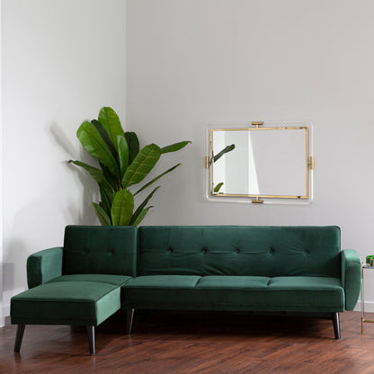 Serene 3 Seat Green Sofa Bed