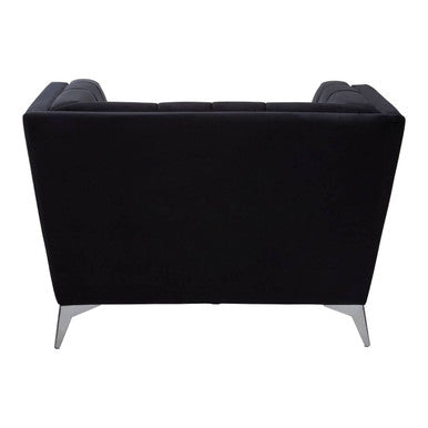 Hansa Black Velvet Chair - image 4