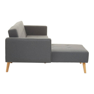 Grey Linen Corner Sofas Bed, Hansa Hagen