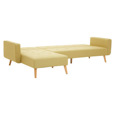 Olive Linen Corner Sofas Bed, Hansa Hagen