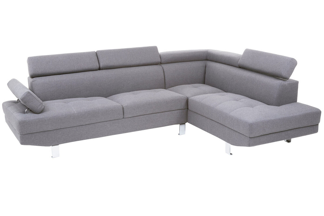 Grey Linen Corner Sofas, Hanover - image 4