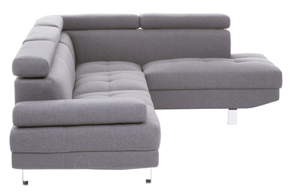 Hanover Grey Linen Corner Sofa