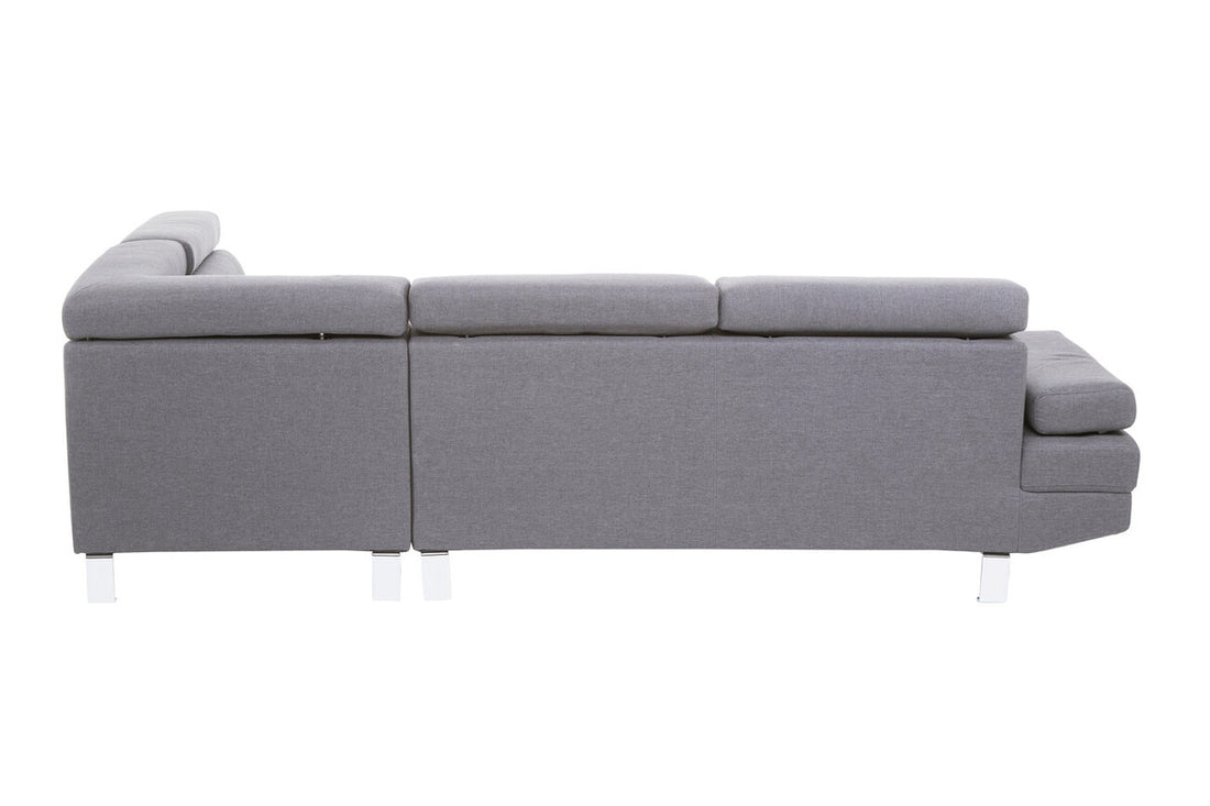 Grey Linen Corner Sofas, Hanover - image 7