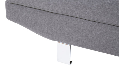 Hanover Grey Linen Corner Sofa