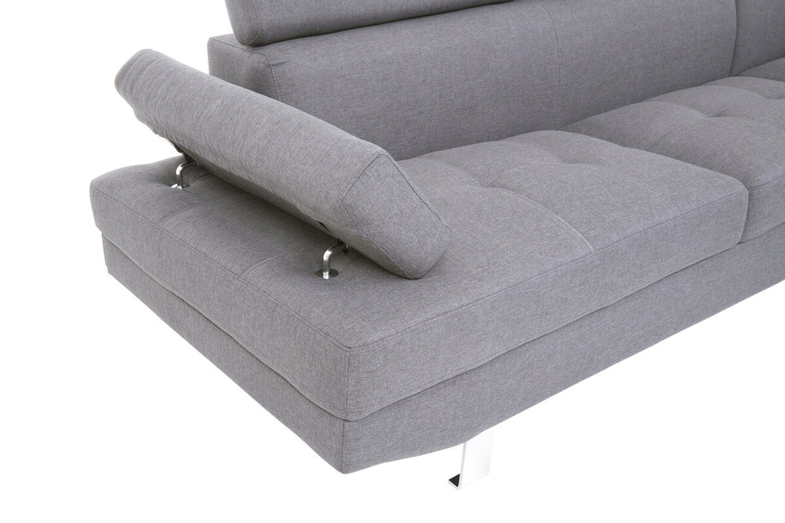 Grey Linen Corner Sofas, Hanover - image 22