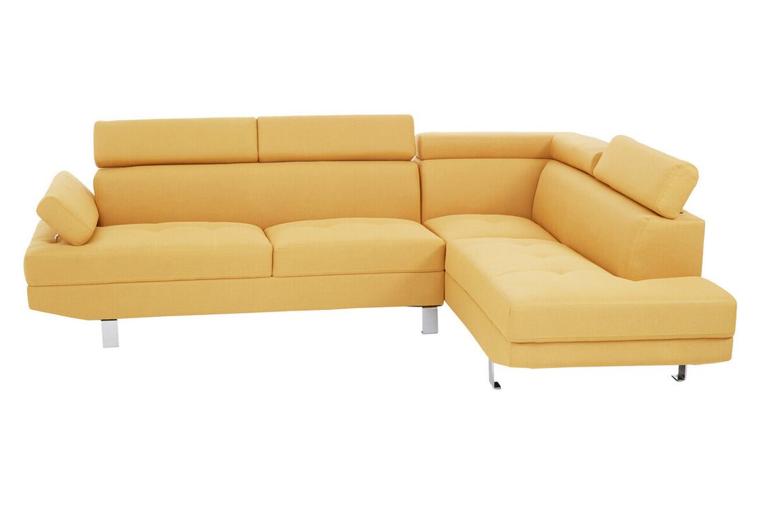 Ochre Linen Corner Sofas, Hanover - image 3