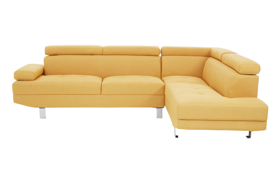 Ochre Linen Corner Sofas, Hanover - image 5