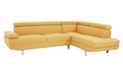 Hanover Ochre Linen Corner Sofa