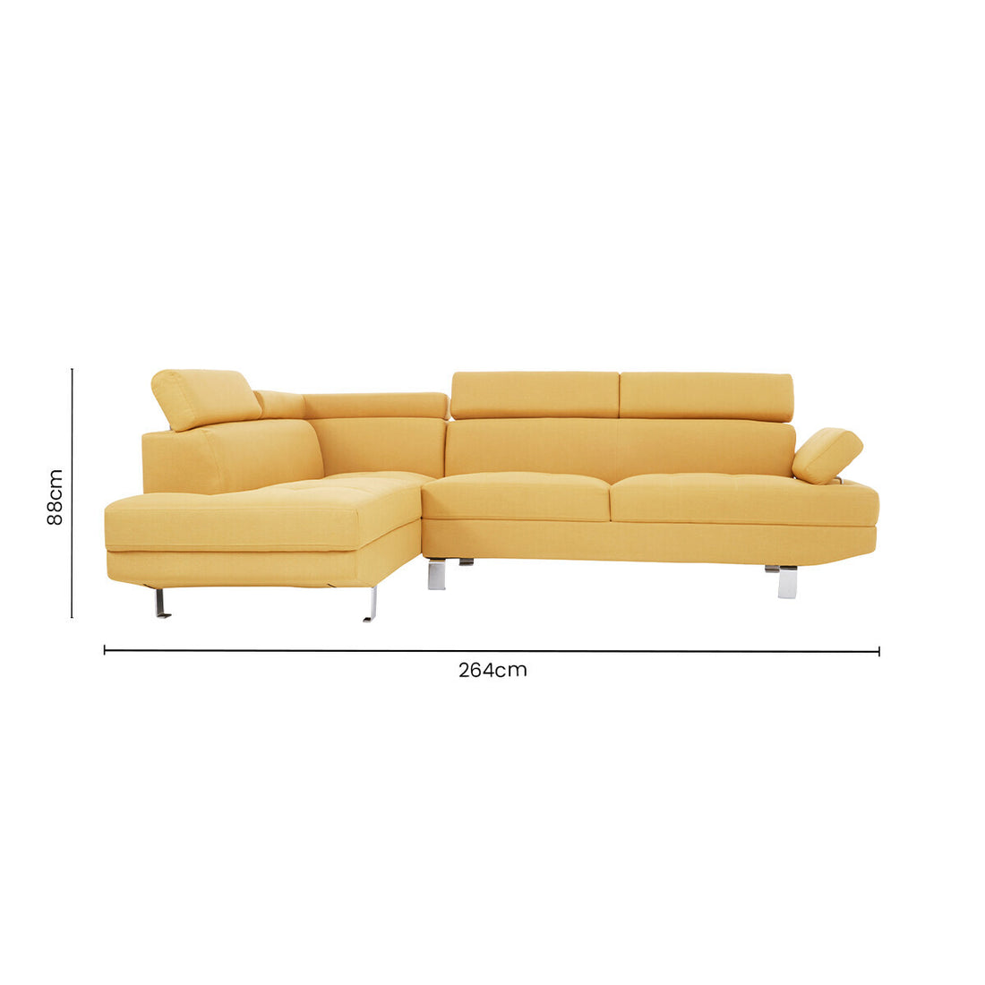 Ochre Linen Corner Sofas, Hanover - image 18