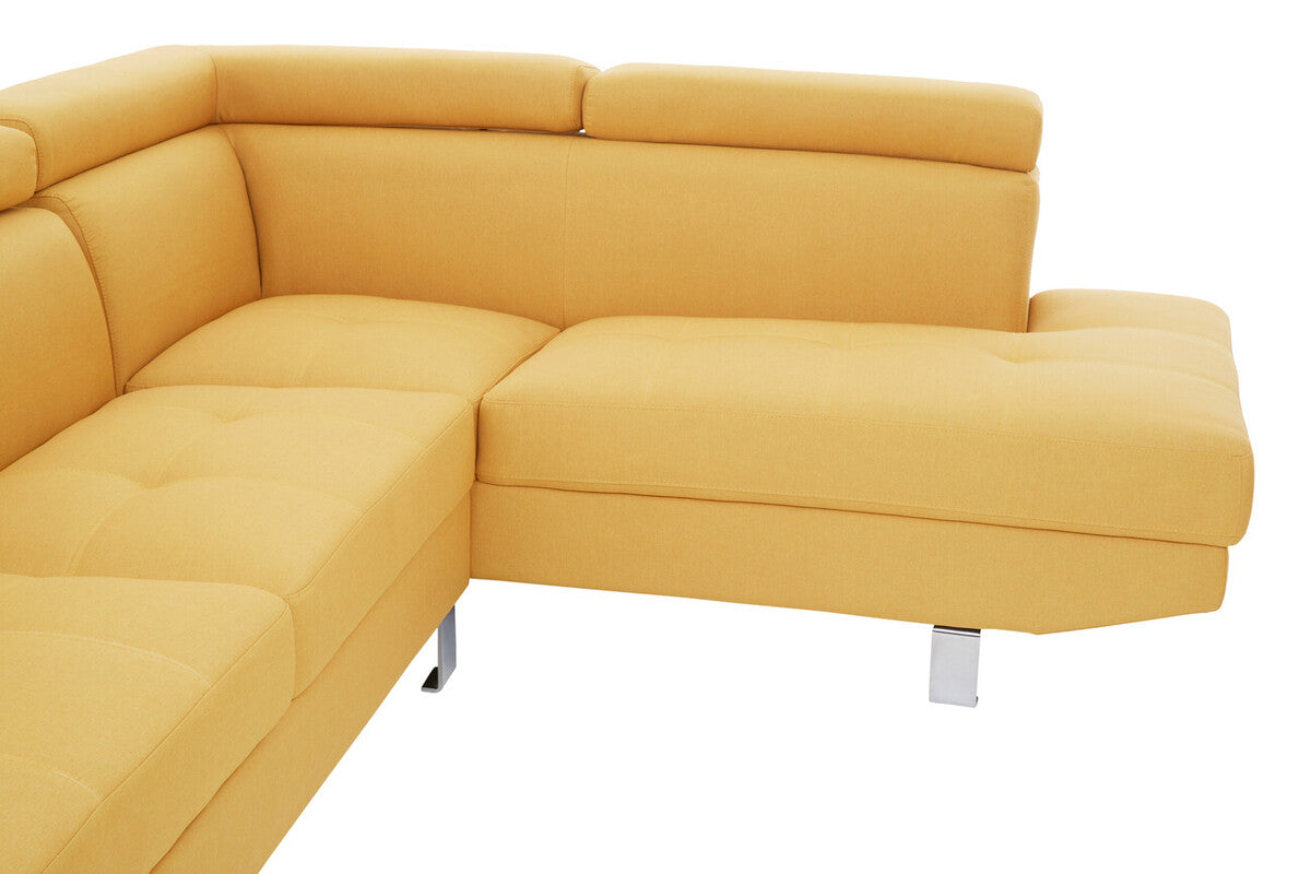 Hanover Ochre Linen Corner Sofa