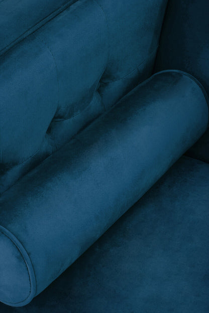 Helia Blue Velvet Sofa