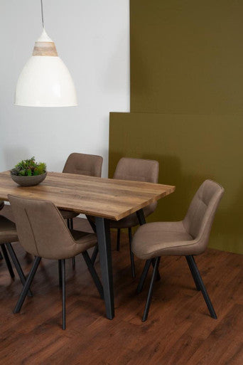 Westford 7pc Rectangular Brown Dining Set