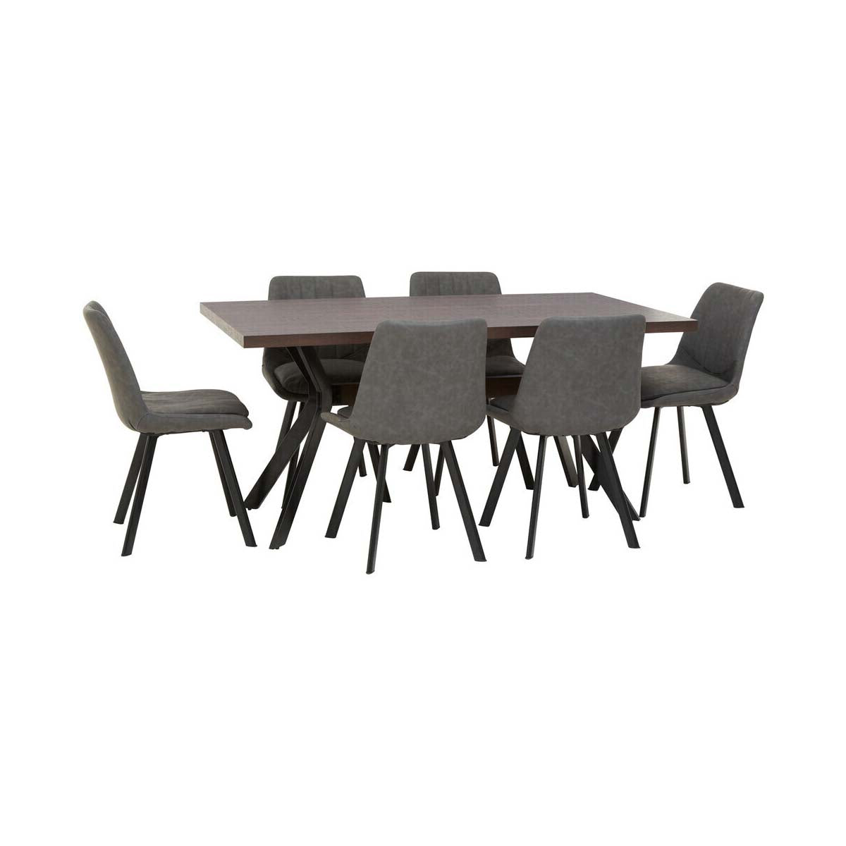 Westford Rectangle Dining Table with 6 Chairs Set